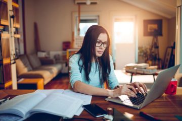 Studying at home LR