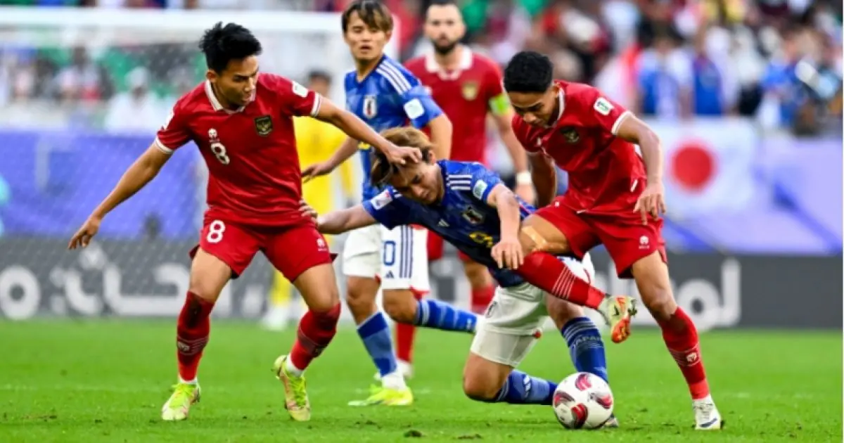 Jepang Tekuk Indonesia 4-0, Garuda Jadi Juru Kunci Klasemen Kualifikasi Piala Dunia 2026 1 54388 cuplikan laga antara indonesia vs jepang di fase grup d piala asia 2023 pssiorg e1731684194198