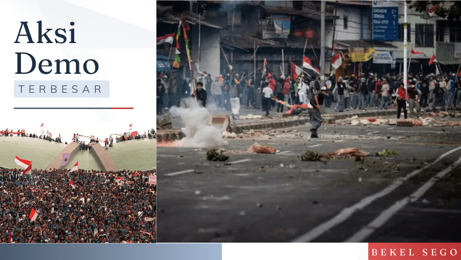 Aksi Demo Terbesar dalam sejarah Indonesia