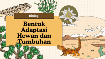 Bentuk adaptasi pada hewan dan tumbuhan