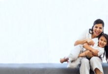 Ilustrasi ibu dan anak