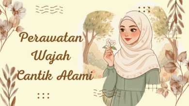 Ilustrasi wajah cantik alami