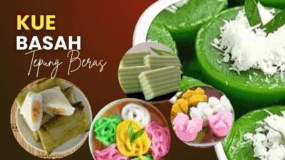 Kue basah tradisional berbahan tepung beras