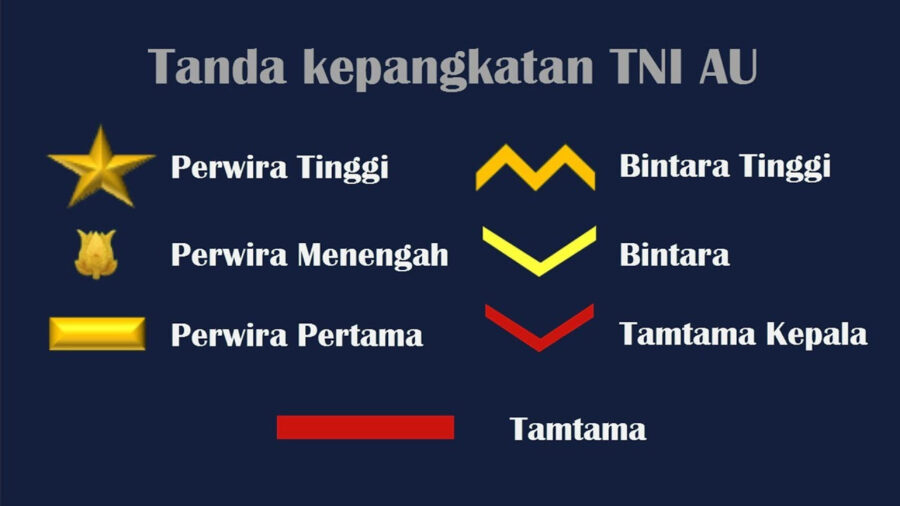 Ingin Jadi Prajurit? Pahami Dulu Jenjang Pangkat Tentara Nasional Indonesia 3 pangkat TNI AU e1768228014525